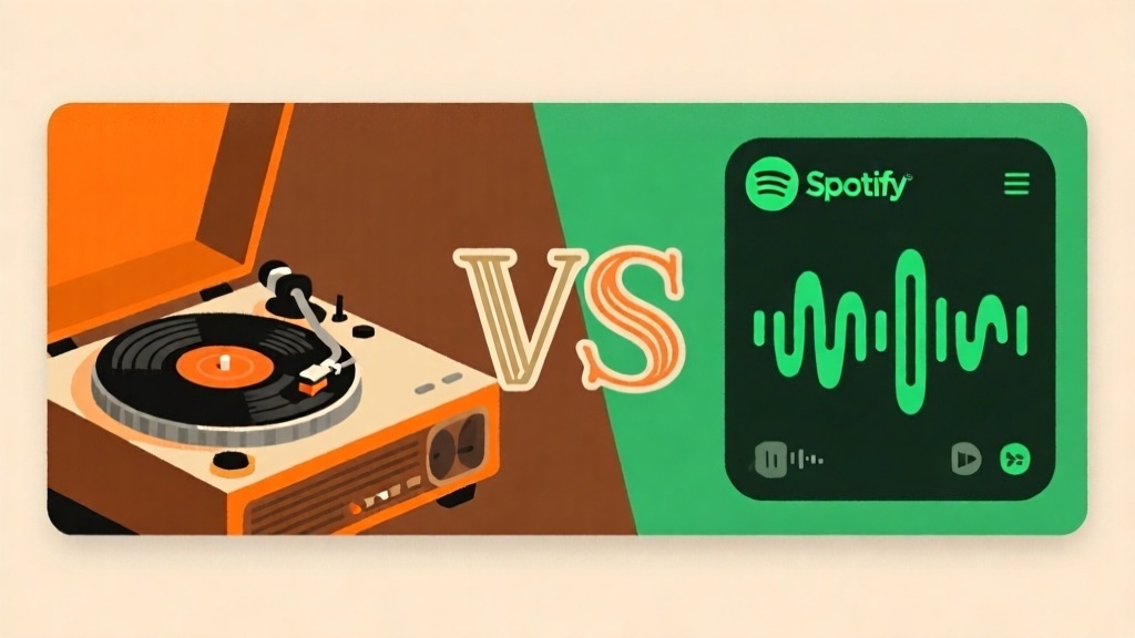 Vinyle vs Spotify : pourquoi je continue à écouter des disques en 2025
